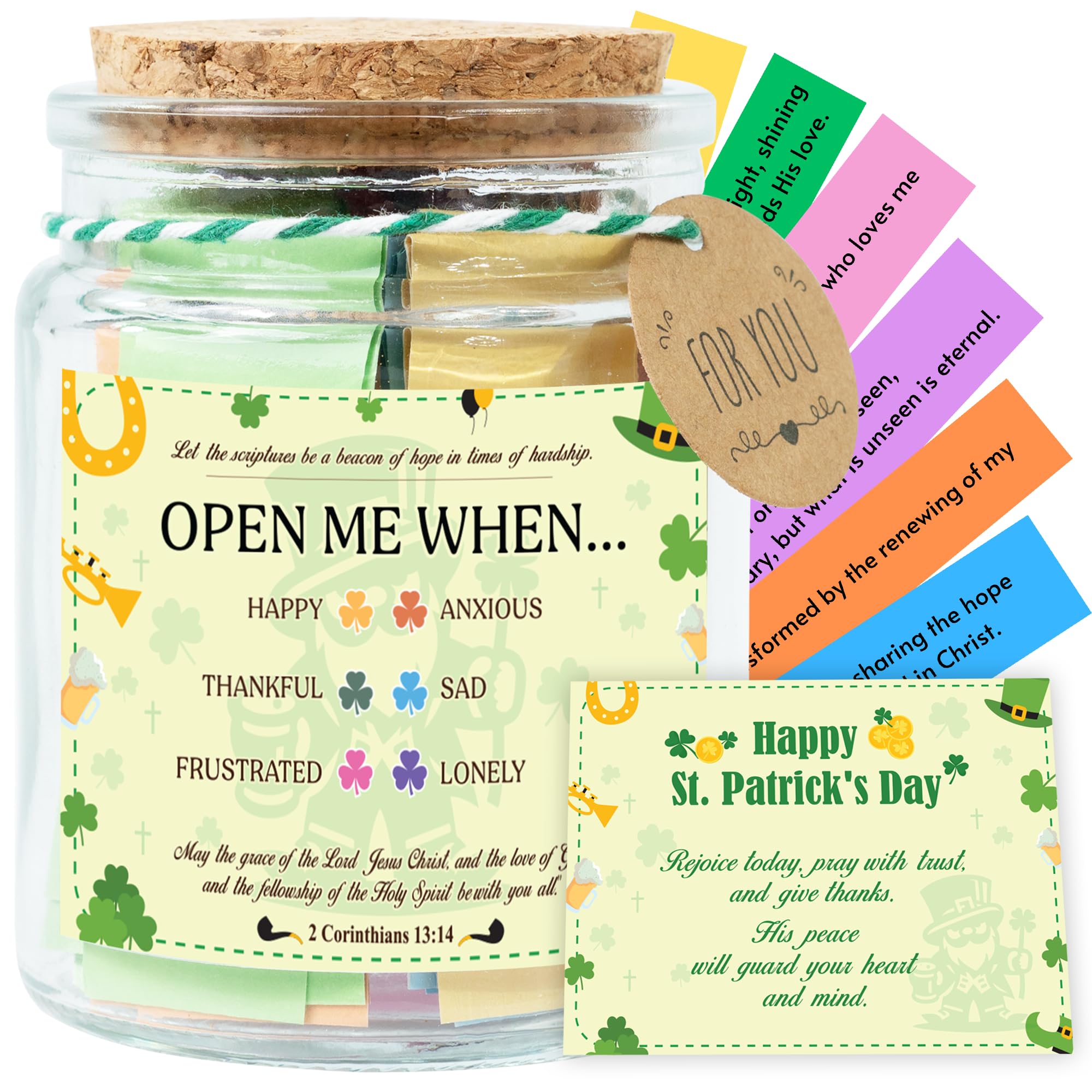 Bible Verses Jar for Daughter – Daughter Gifts From Mom, Graduation Gifts for Daughters, 92 Bible Verses Folded by hand, Christian Gift for Women
