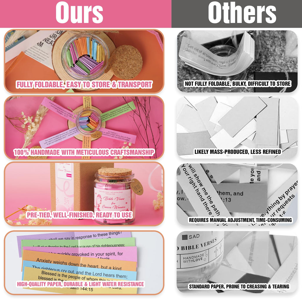 Bible Verses Jar for Daughter – Daughter Gifts From Mom, Graduation Gifts for Daughters, 92 Bible Verses Folded by hand, Christian Gift for Women