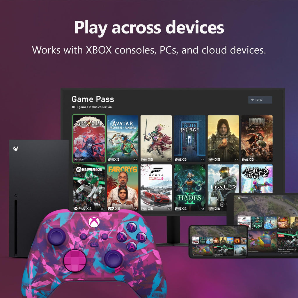 XBOX Wireless Gaming Controller | Shock Blue | Consoles, PCs, TVs, mobile, and more | Textured Grip | Wireless, Bluetooth, USB-C Connectivity