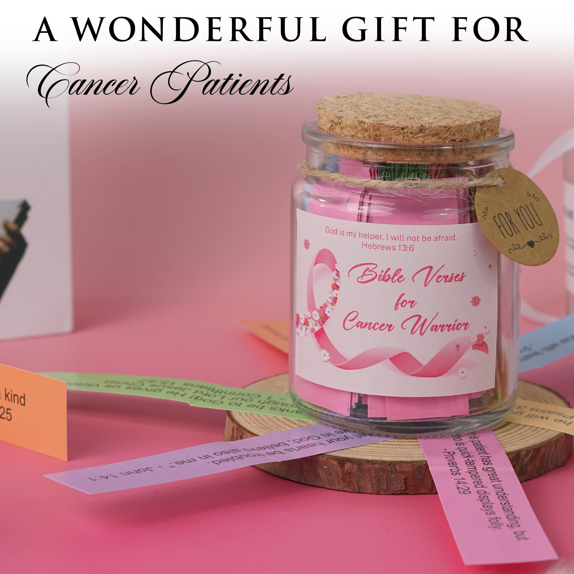 Bible Verses Jar for Daughter – Daughter Gifts From Mom, Graduation Gifts for Daughters, 92 Bible Verses Folded by hand, Christian Gift for Women