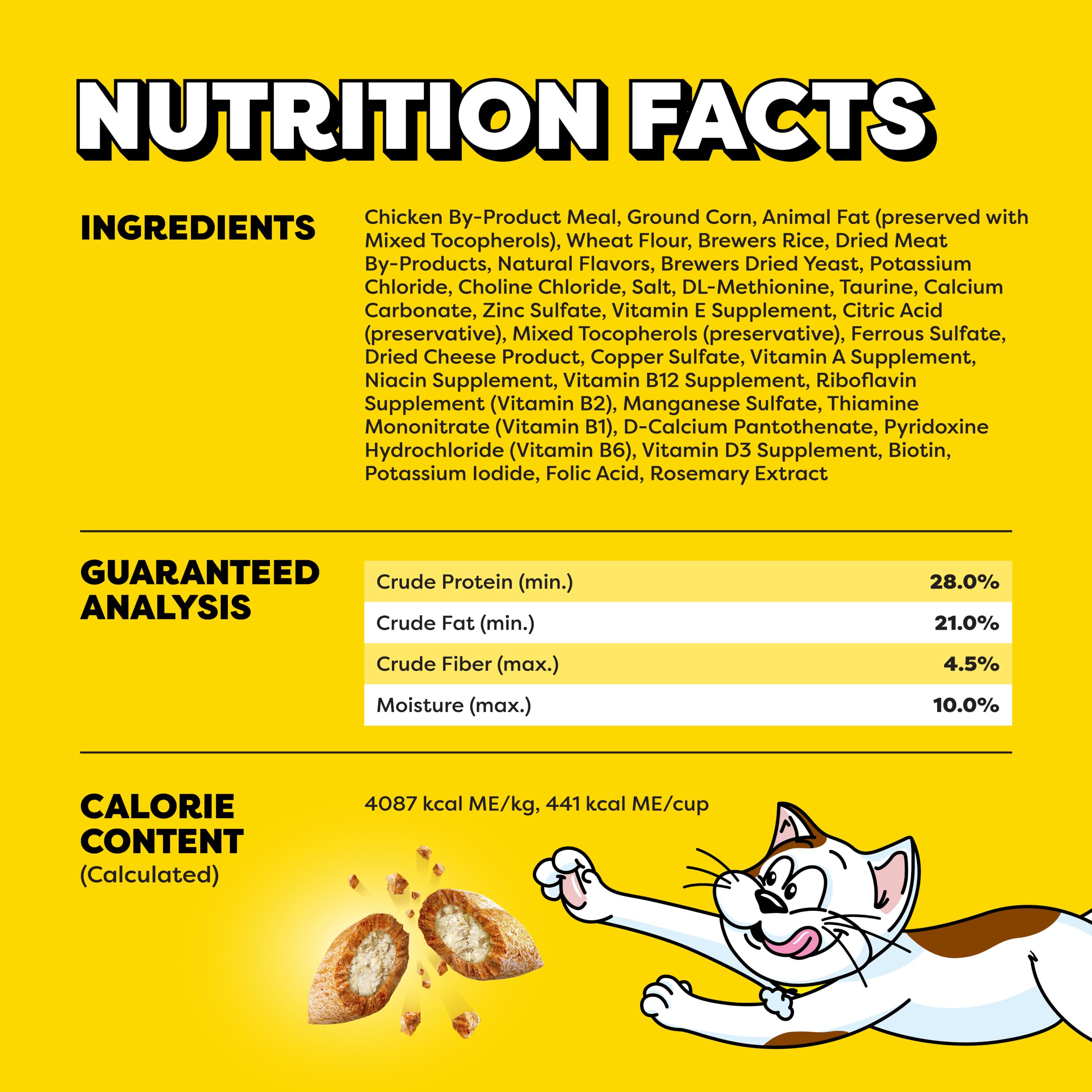 Temptations Classic Crunchy and Soft Cat Treats, Tasty Chicken, 30 oz | Under 2 calories per treat, crunchy outside & soft inside, resealable tub, use as meal or topper, 100% complete & balanced