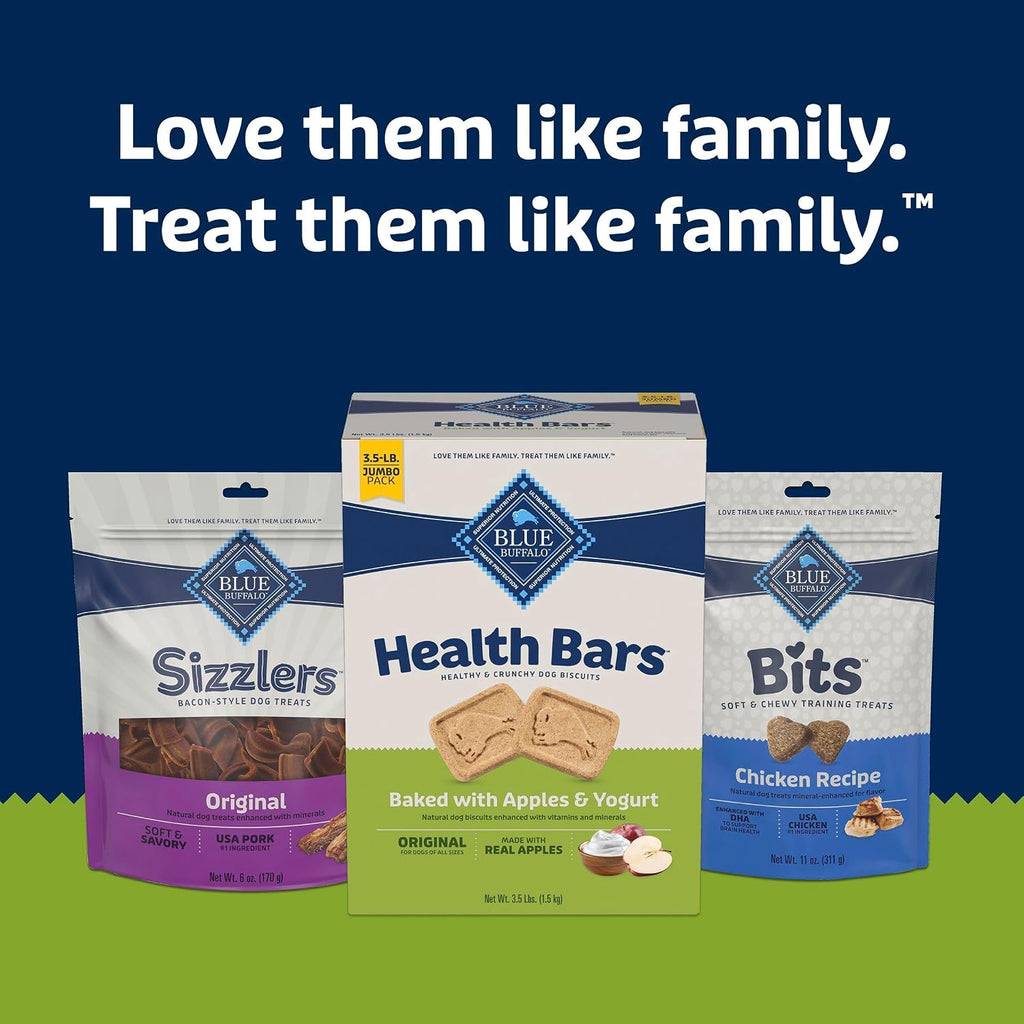 Blue Buffalo Health Bars Pumpkin & Cinnamon Dog Biscuits, 16 oz | Oven-Baked, Crunchy Texture, No Chicken By-Product, Corn, Wheat, or Soy
