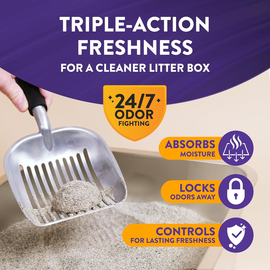 ARM & Hammer Clump & Seal Platinum Clumping Cat Litter, Online Only, 18 Lbs | Clumping Litter, Rock-Hard Clumps, Baking Soda Odor Eliminators, 14-Day Odor Control