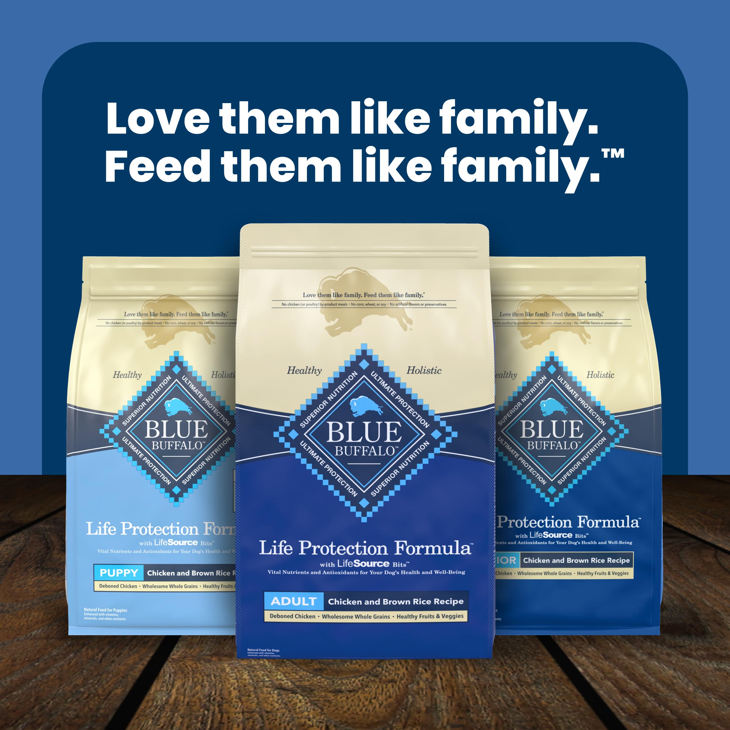 Blue Buffalo Life Protection Formula Chicken Adult Dry Dog Food, 5 lb | Real Chicken #1 Ingredient, Supports Immunity with Antioxidant-Rich LifeSource Bits, Promotes Healthy Muscle Development