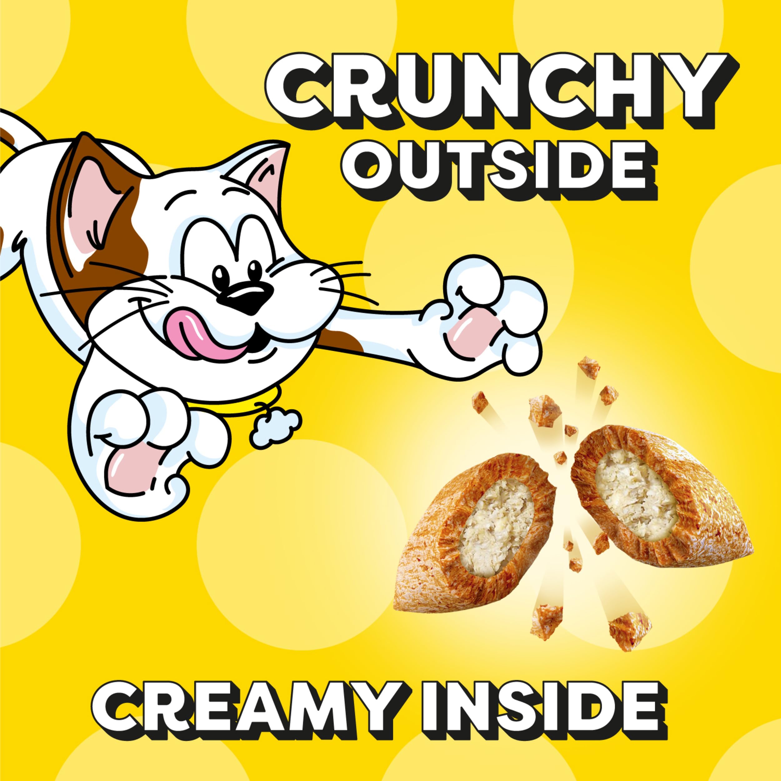 Temptations Classic Crunchy and Soft Cat Treats, Tasty Chicken, 30 oz | Under 2 calories per treat, crunchy outside & soft inside, resealable tub, use as meal or topper, 100% complete & balanced