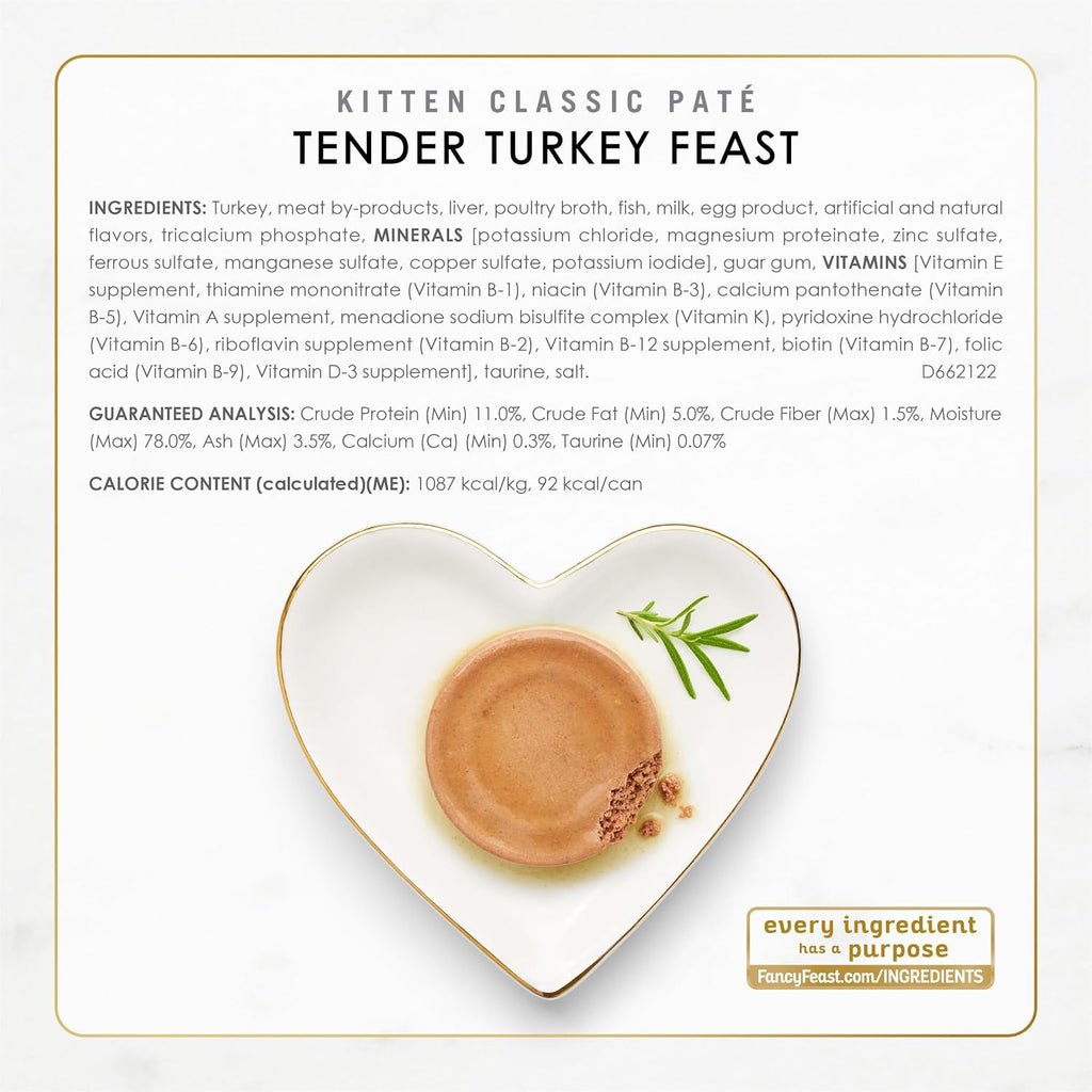 Purina Fancy Feast Gravy Lovers, Poultry & Beef Wet Cat Food, 3oz, 24-Pack | Variety Pack, grilled gourmet texture made with no artificial colors or preservatives, 100 percent complete and balanced