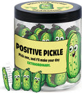 DEARMINE 60 Positive Pickle Cards Jar, Birthday Gifts for Women, Teens, Adults, Back to School Gift, White Elephant Gifts, Stocking Stuffers, Teen Girl Gifts Trendy Stuff