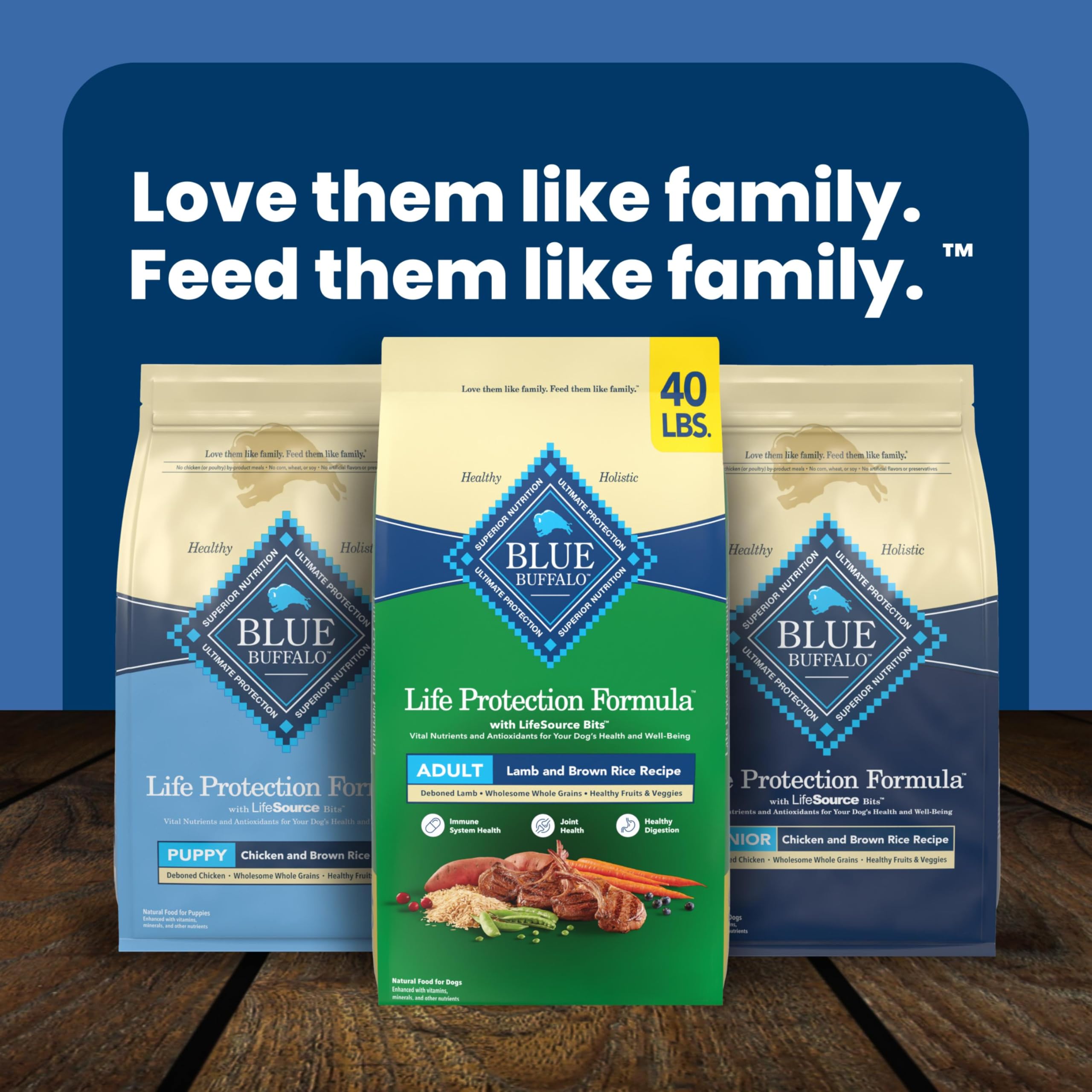 Blue Buffalo Life Protection Formula Chicken Adult Dry Dog Food, 5 lb | Real Chicken #1 Ingredient, Supports Immunity with Antioxidant-Rich LifeSource Bits, Promotes Healthy Muscle Development