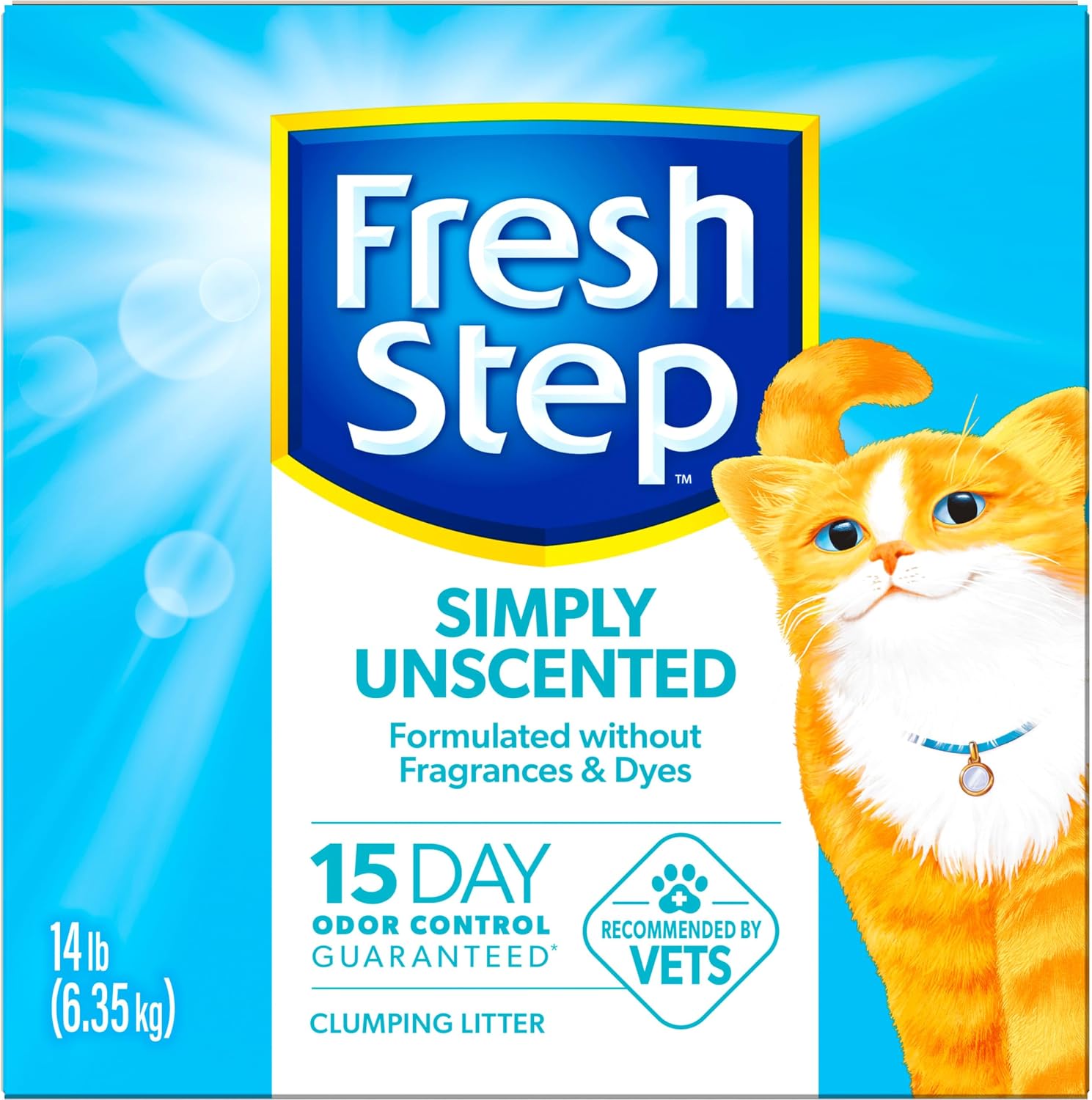 Fresh Step Advanced Odor Shield Clumping Cat Litter with Gain, 18.5 lb, 2Pk | Odor Shield with Ammonia Block Technology, Low Dust, Multi Cat, Compatible with Most Automatic Litter Boxes