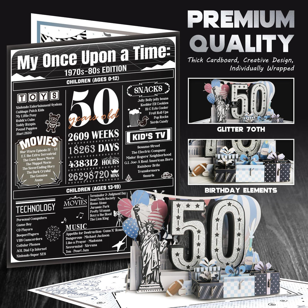 80th Birthday Card for Women Her, Large 3D Pop Up 80th Birthday cards forMom Grandma, Happy 80 Year Old Birthday Decorations for Wife Sister Funny Birthday Gifts, Back to 1946, Pink