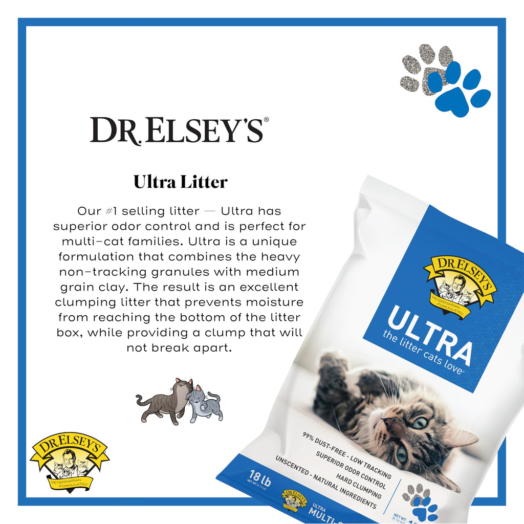 Dr. Elsey's Ultra UnScented Clumping Clay Cat Litter 40 lb. Bag