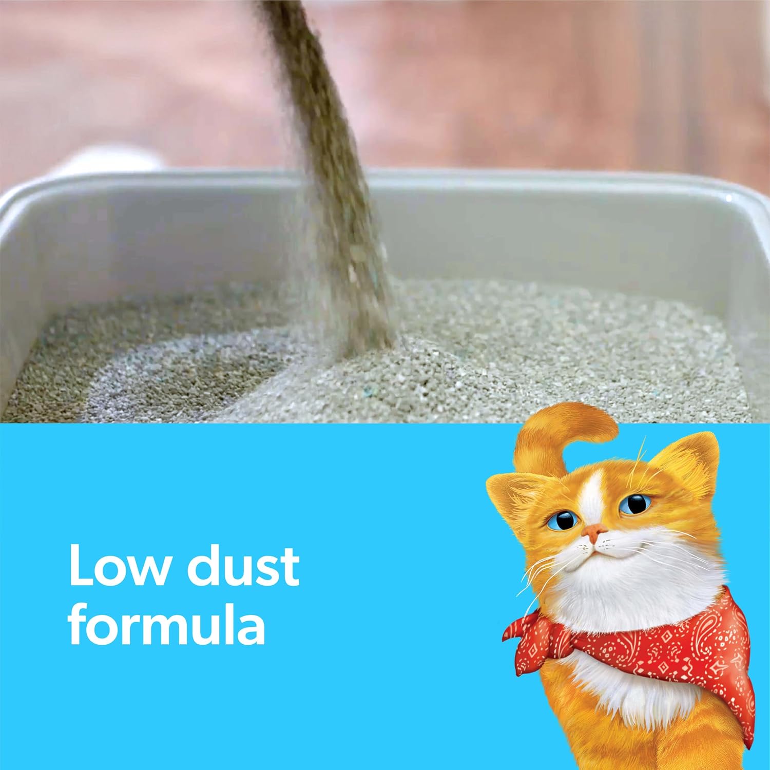 Fresh Step Advanced Odor Shield Clumping Cat Litter with Gain, 18.5 lb, 2Pk | Odor Shield with Ammonia Block Technology, Low Dust, Multi Cat, Compatible with Most Automatic Litter Boxes