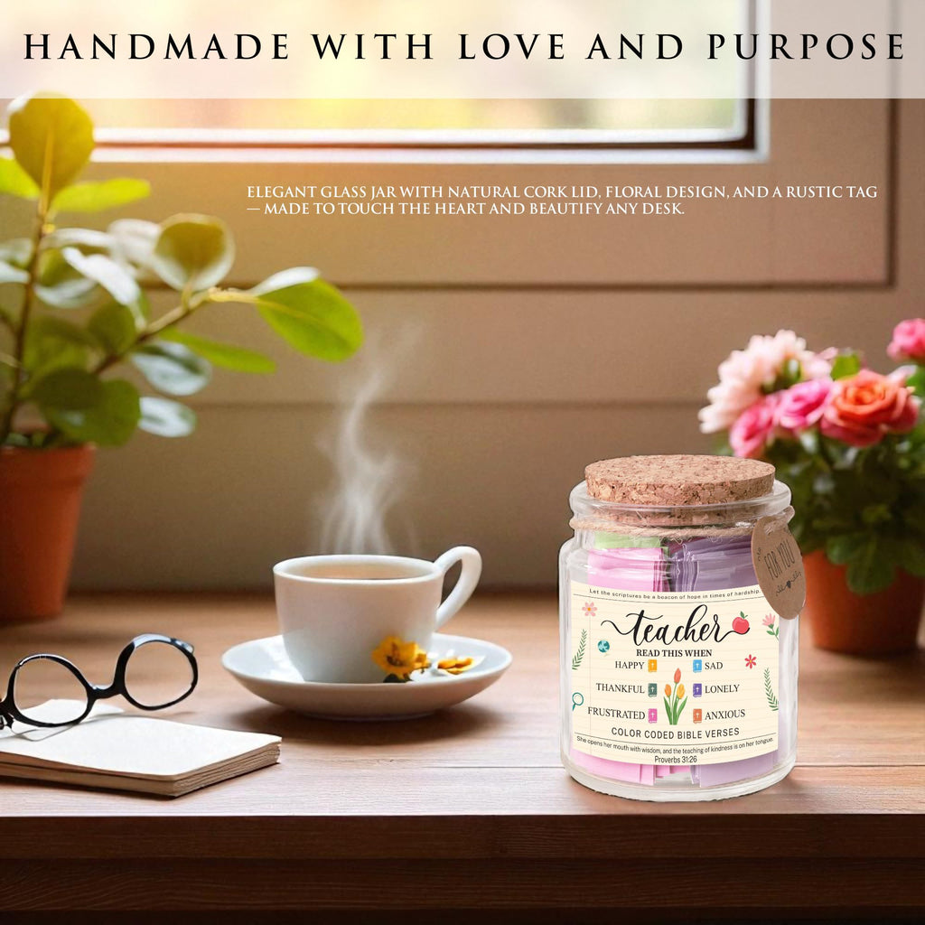 Bible Verses Jar for Daughter – Daughter Gifts From Mom, Graduation Gifts for Daughters, 92 Bible Verses Folded by hand, Christian Gift for Women
