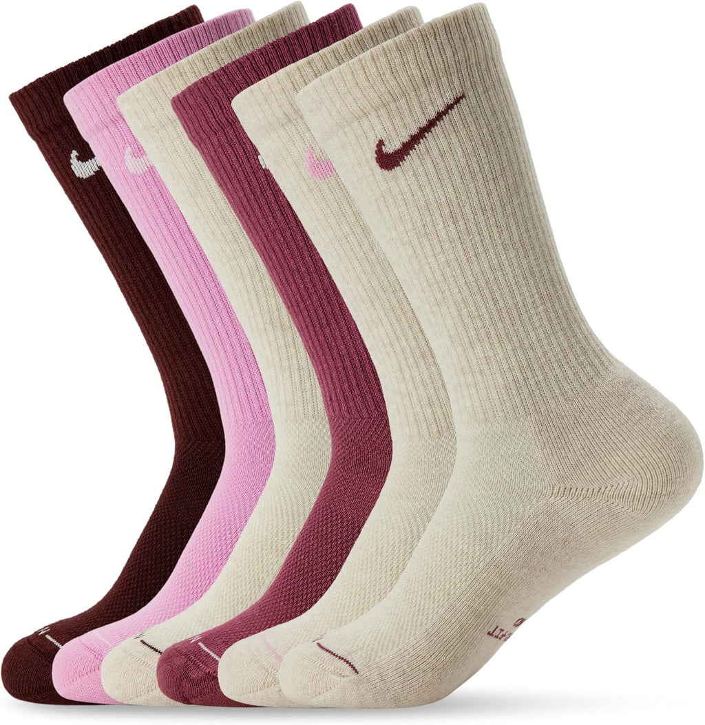 Nike Unisex Adult Everyday Elevated Crew Socks (6-Pack) | Mens and Womens