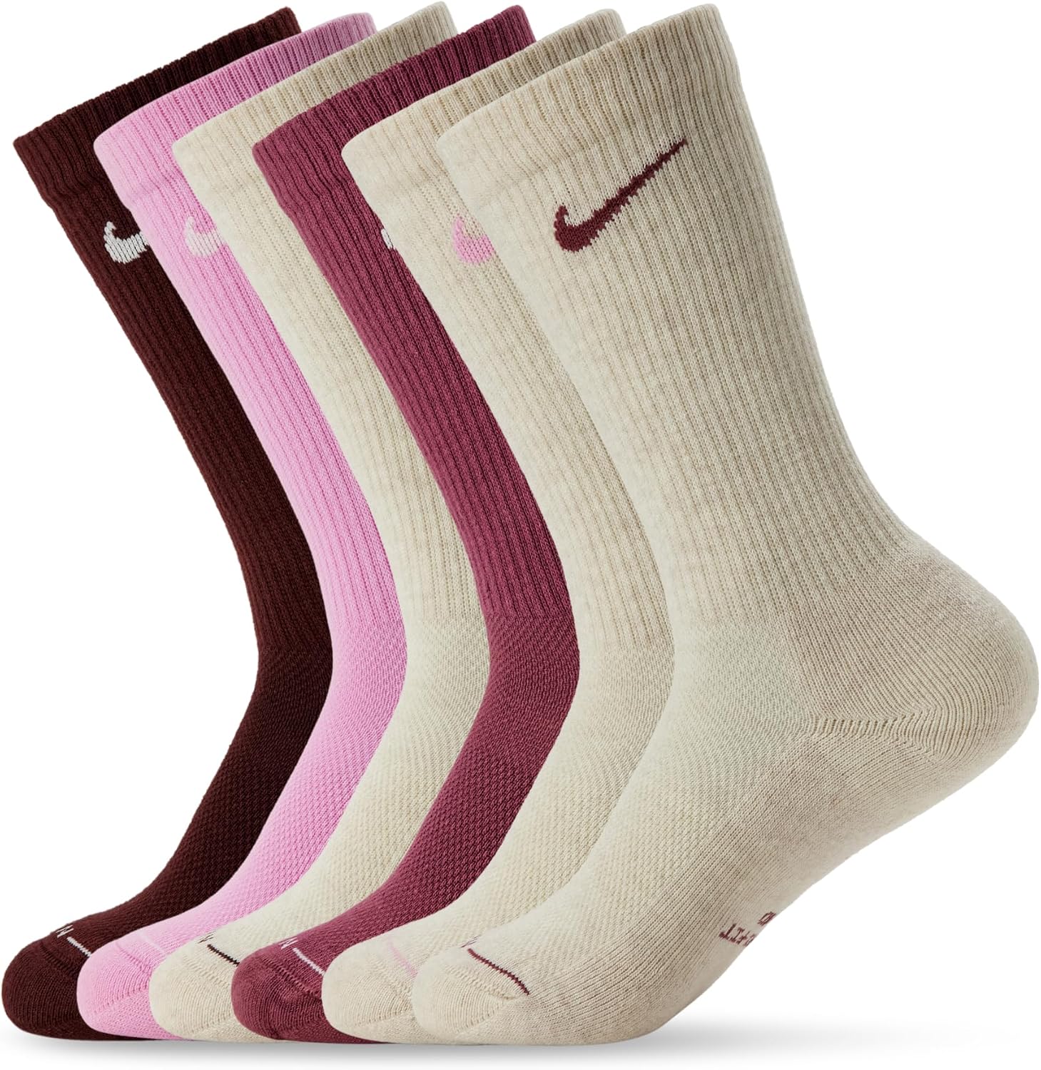 Nike Unisex Adult Everyday Elevated Crew Socks (6-Pack) | Mens and Womens