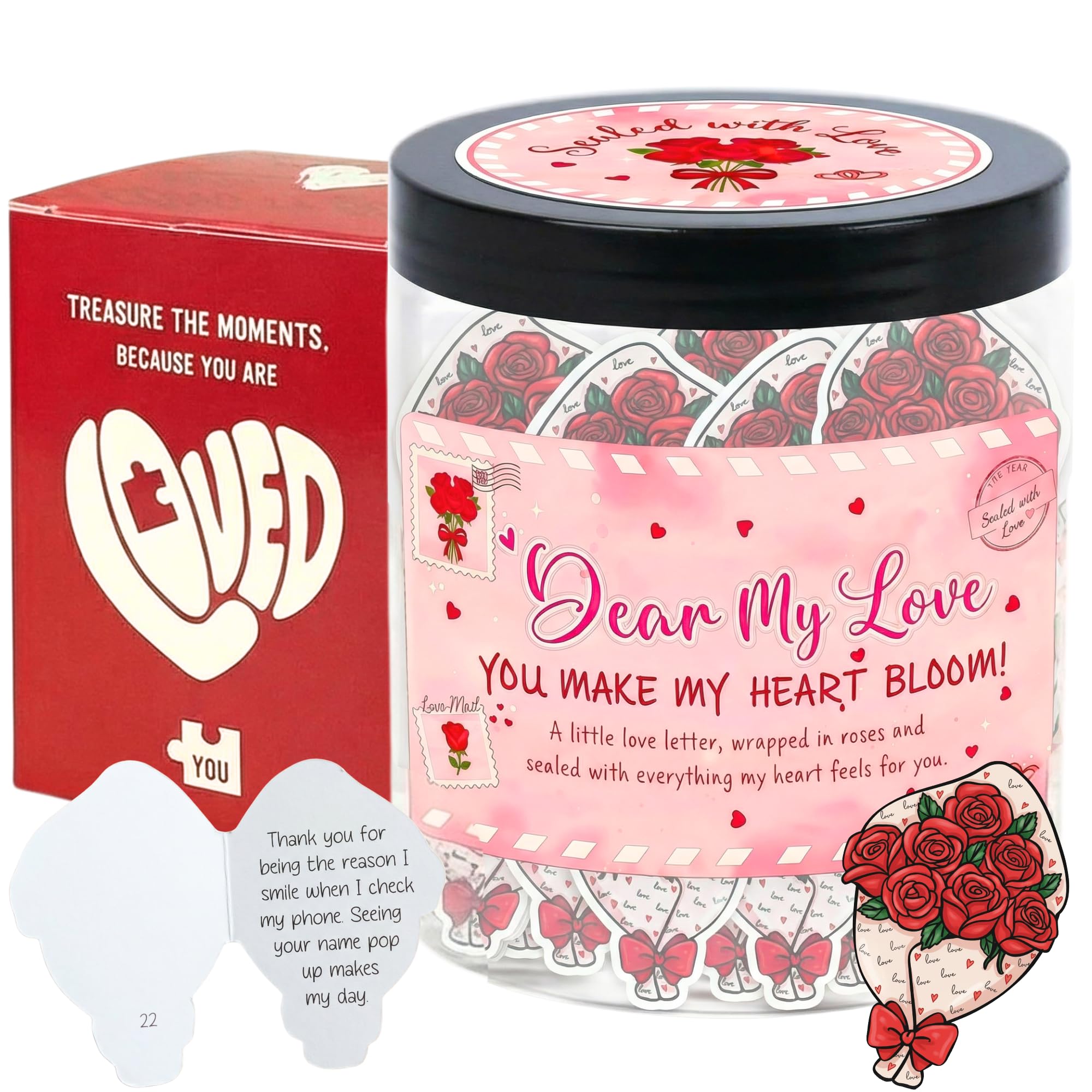 DEARMINE 60 Positive Pickle Cards Jar, Birthday Gifts for Women, Teens, Adults, Back to School Gift, White Elephant Gifts, Stocking Stuffers, Teen Girl Gifts Trendy Stuff