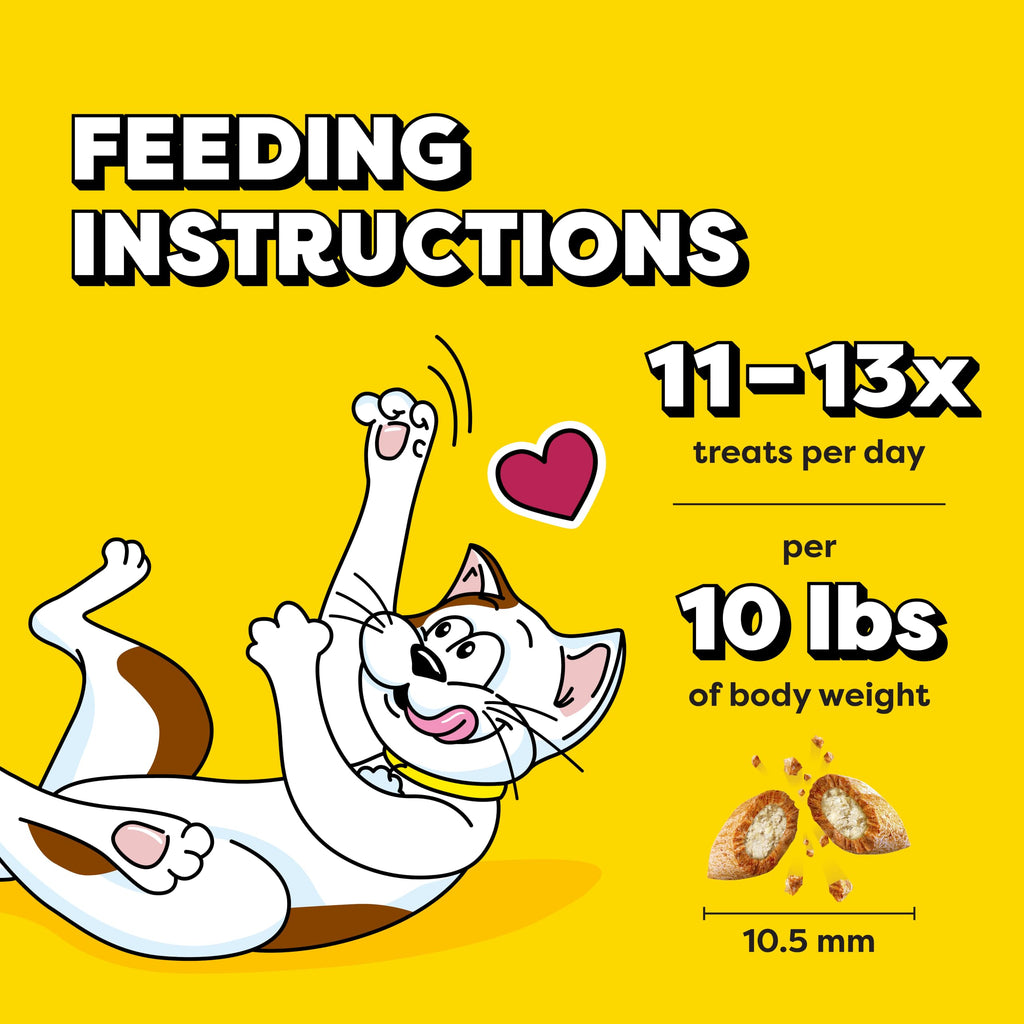 Temptations Classic Crunchy and Soft Cat Treats, Tasty Chicken, 30 oz | Under 2 calories per treat, crunchy outside & soft inside, resealable tub, use as meal or topper, 100% complete & balanced