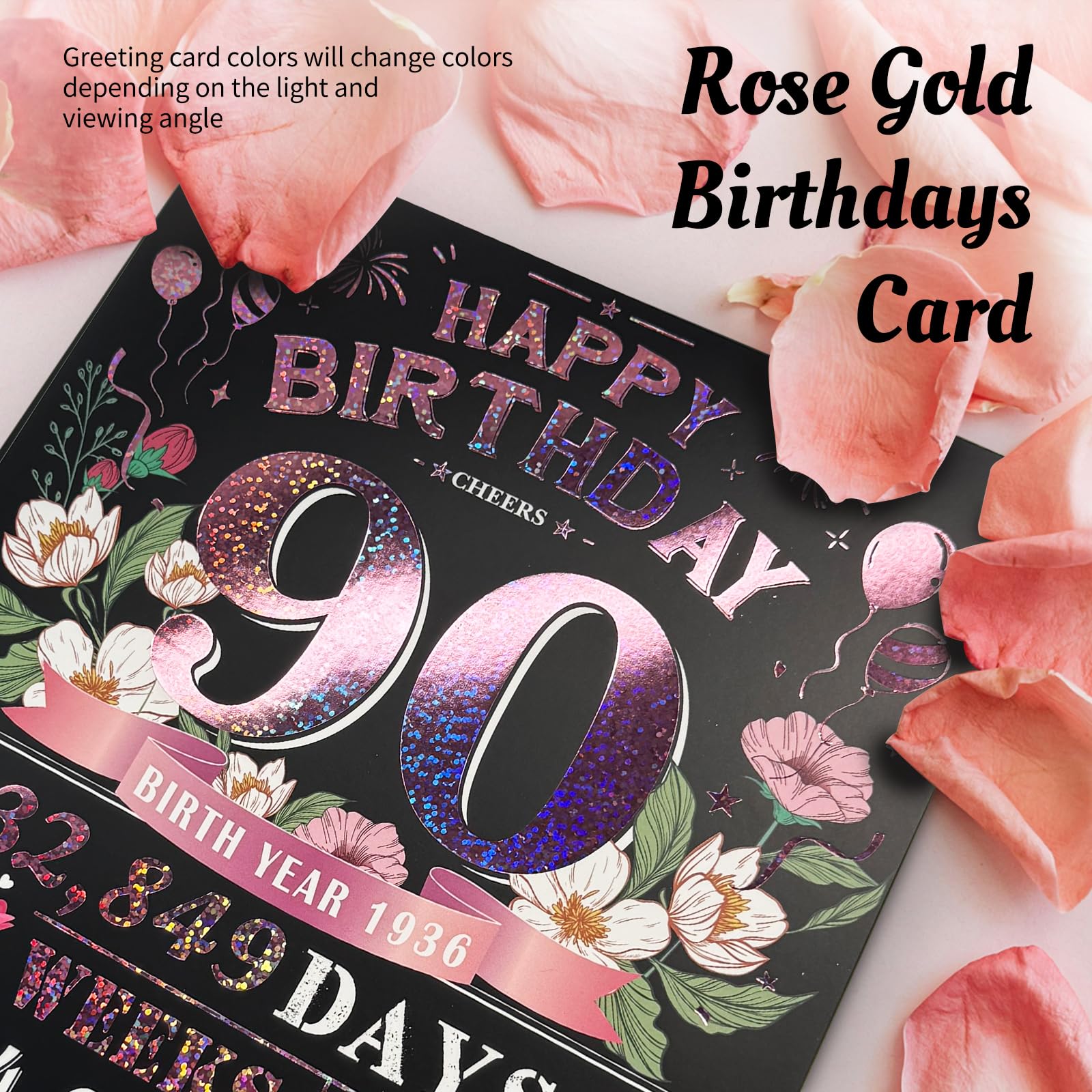 80th Birthday Card for Women Her, Large 3D Pop Up 80th Birthday cards forMom Grandma, Happy 80 Year Old Birthday Decorations for Wife Sister Funny Birthday Gifts, Back to 1946, Pink