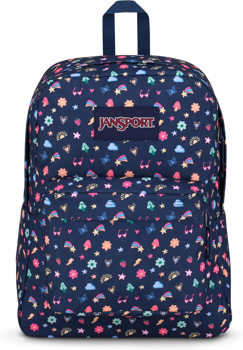 JanSport SuperBreak One Backpack - Durable, Lightweight Bookbag with 1 Main Compartment, Front Utility Pocket with Built-in Organizer - Premium Backpack, Bad Bows