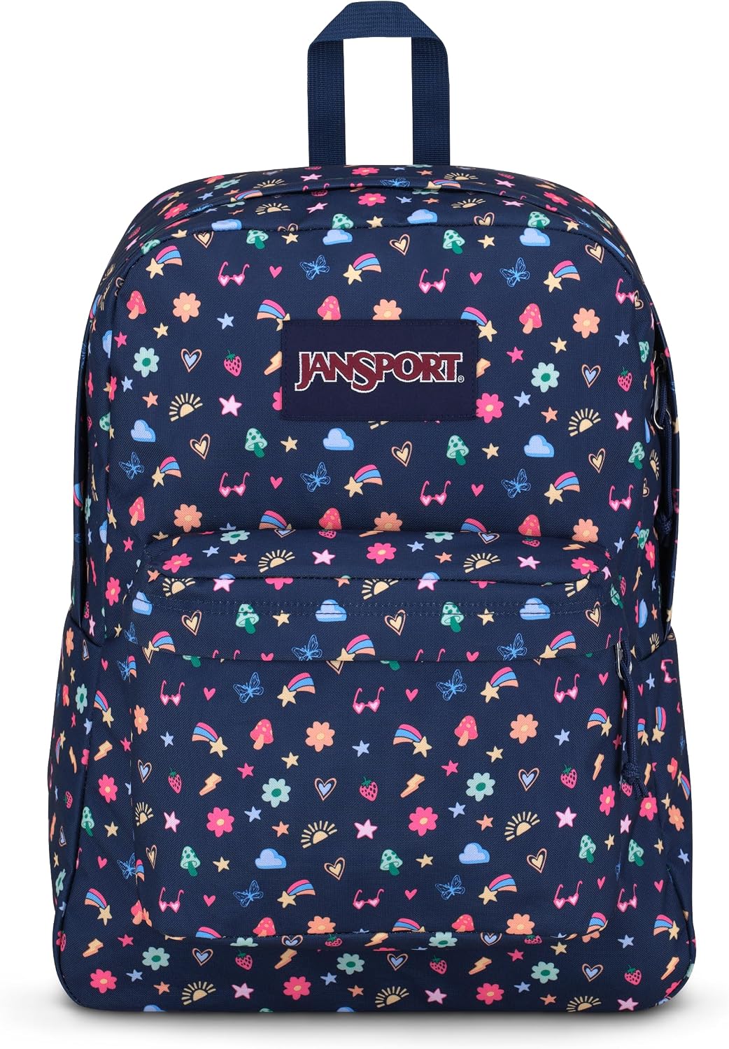 JanSport SuperBreak One Backpack - Durable, Lightweight Bookbag with 1 Main Compartment, Front Utility Pocket with Built-in Organizer - Premium Backpack, Bad Bows