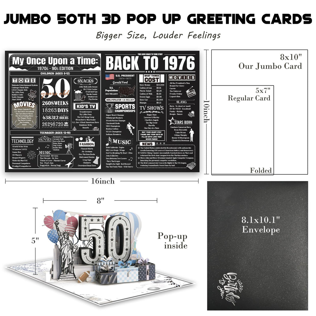 80th Birthday Card for Women Her, Large 3D Pop Up 80th Birthday cards forMom Grandma, Happy 80 Year Old Birthday Decorations for Wife Sister Funny Birthday Gifts, Back to 1946, Pink