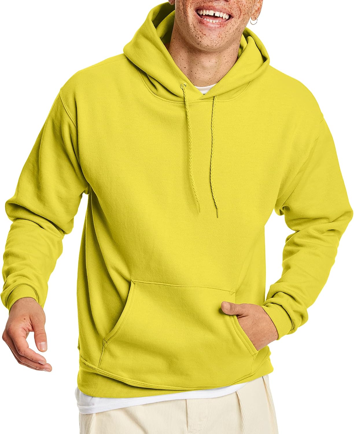 Hanes Men's Hoodie - EcoSmart Fleece Hooded Sweatshirt for Men & Women - Midweight Fleece - Big & Tall Available
