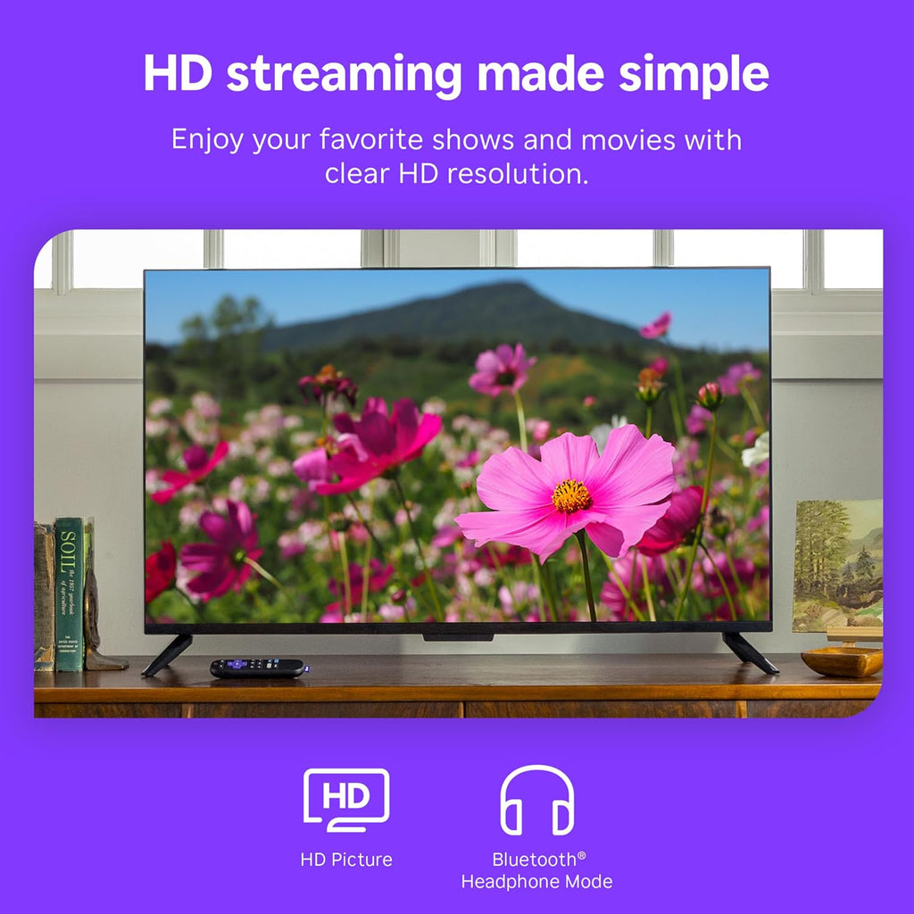 Roku Streaming Stick HD with Voice Remote | Compact 4K Streaming Device for TV with Roku Voice Remote & Long-Range Wi-Fi - Free & Live Local News, Sports