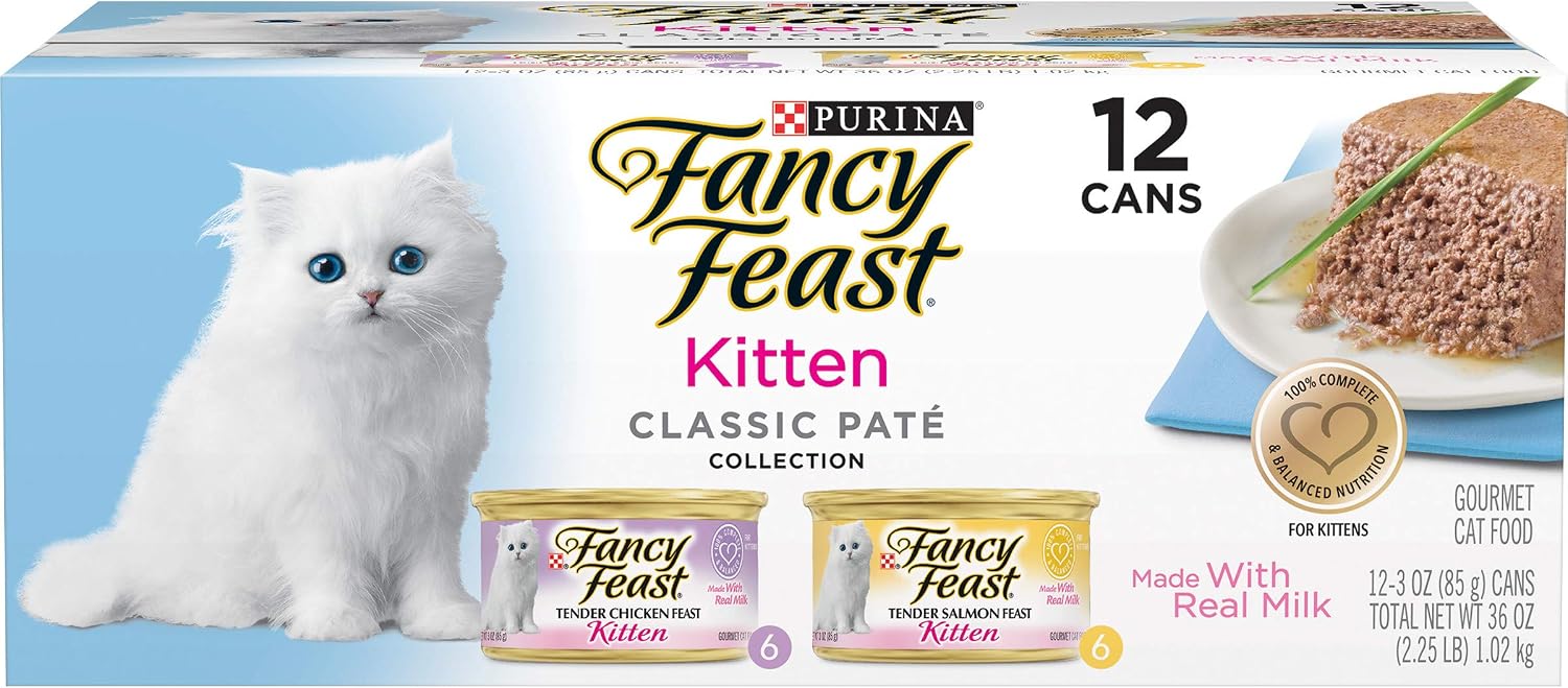 Purina Fancy Feast Gravy Lovers, Poultry & Beef Wet Cat Food, 3oz, 24-Pack | Variety Pack, grilled gourmet texture made with no artificial colors or preservatives, 100 percent complete and balanced