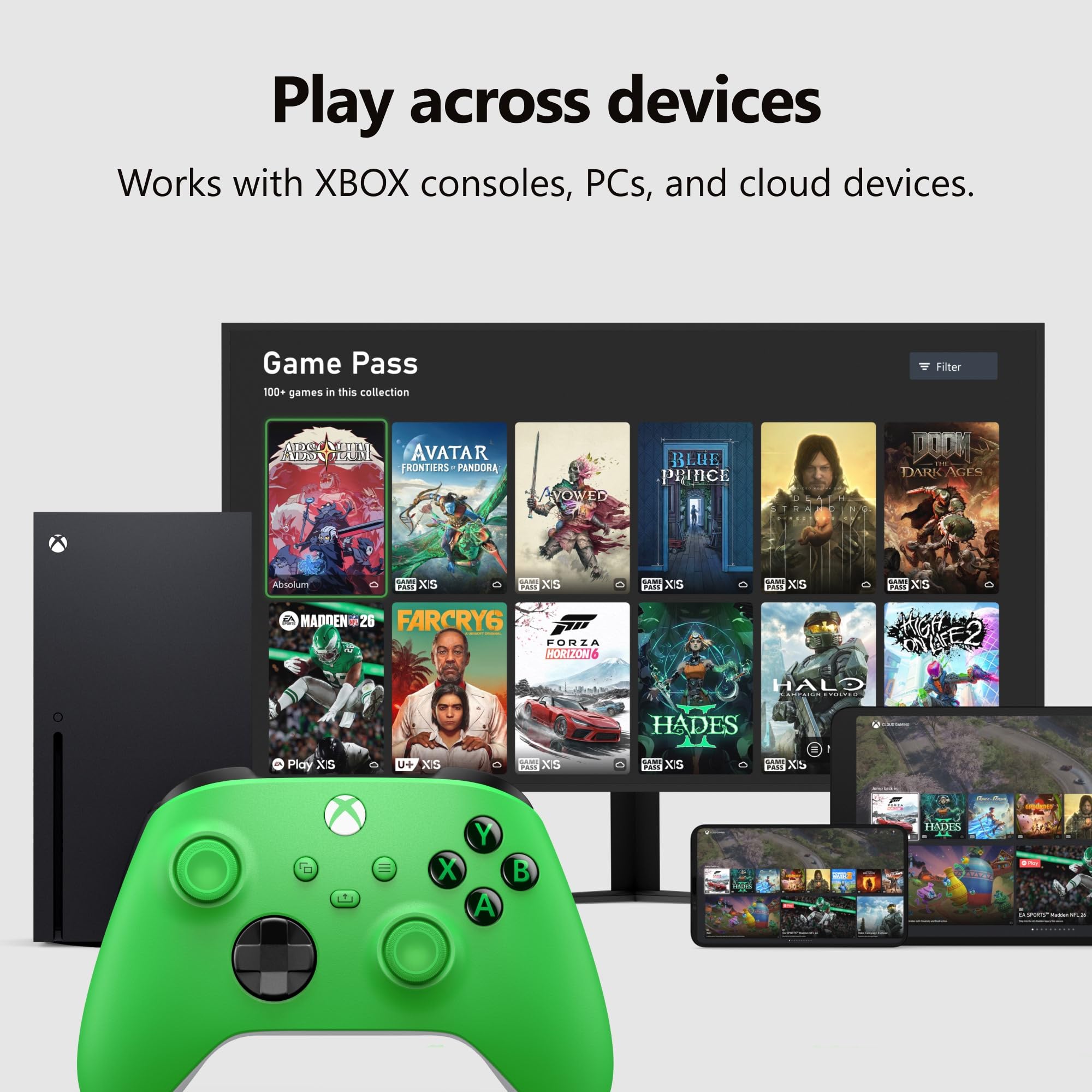 XBOX Wireless Gaming Controller | Shock Blue | Consoles, PCs, TVs, mobile, and more | Textured Grip | Wireless, Bluetooth, USB-C Connectivity