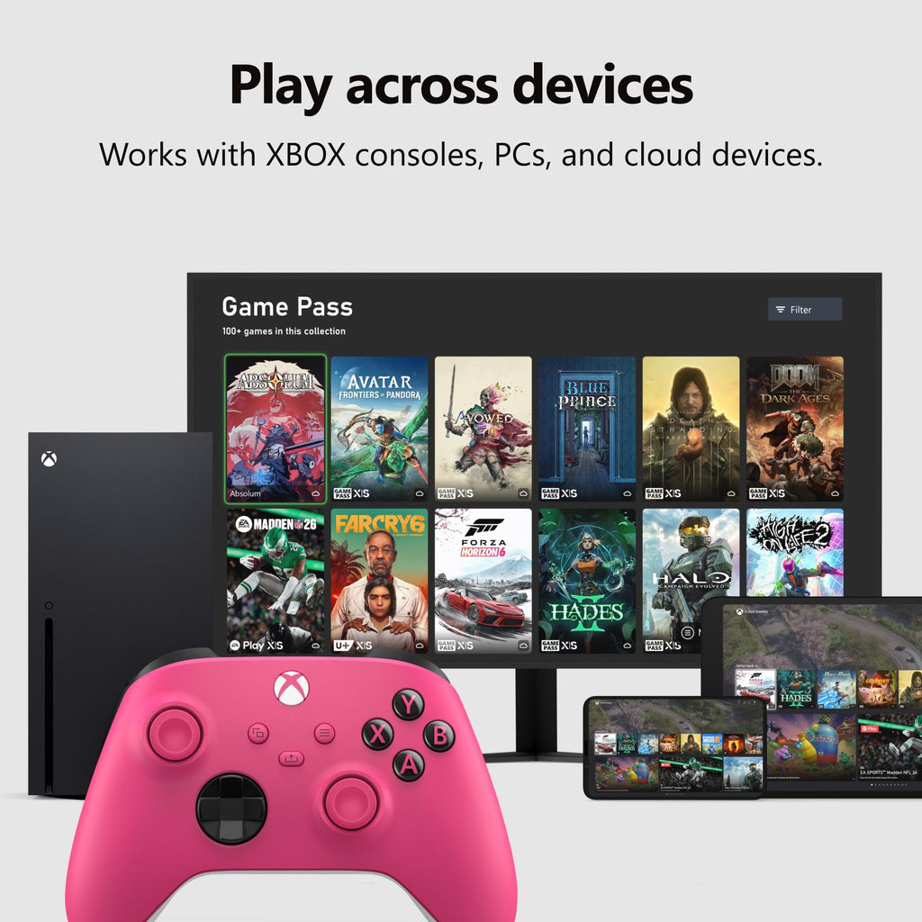 XBOX Wireless Gaming Controller | Shock Blue | Consoles, PCs, TVs, mobile, and more | Textured Grip | Wireless, Bluetooth, USB-C Connectivity