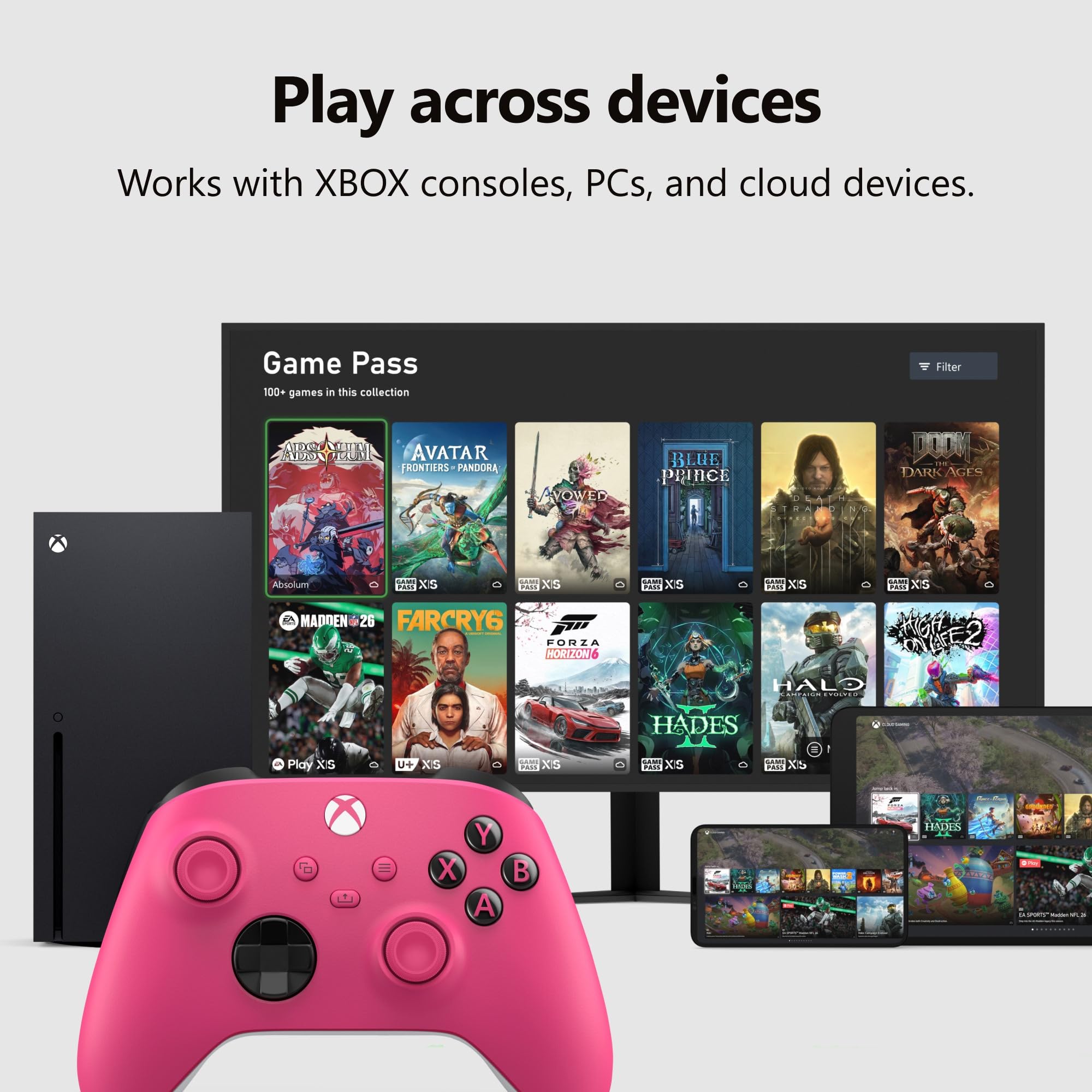 XBOX Wireless Gaming Controller | Shock Blue | Consoles, PCs, TVs, mobile, and more | Textured Grip | Wireless, Bluetooth, USB-C Connectivity