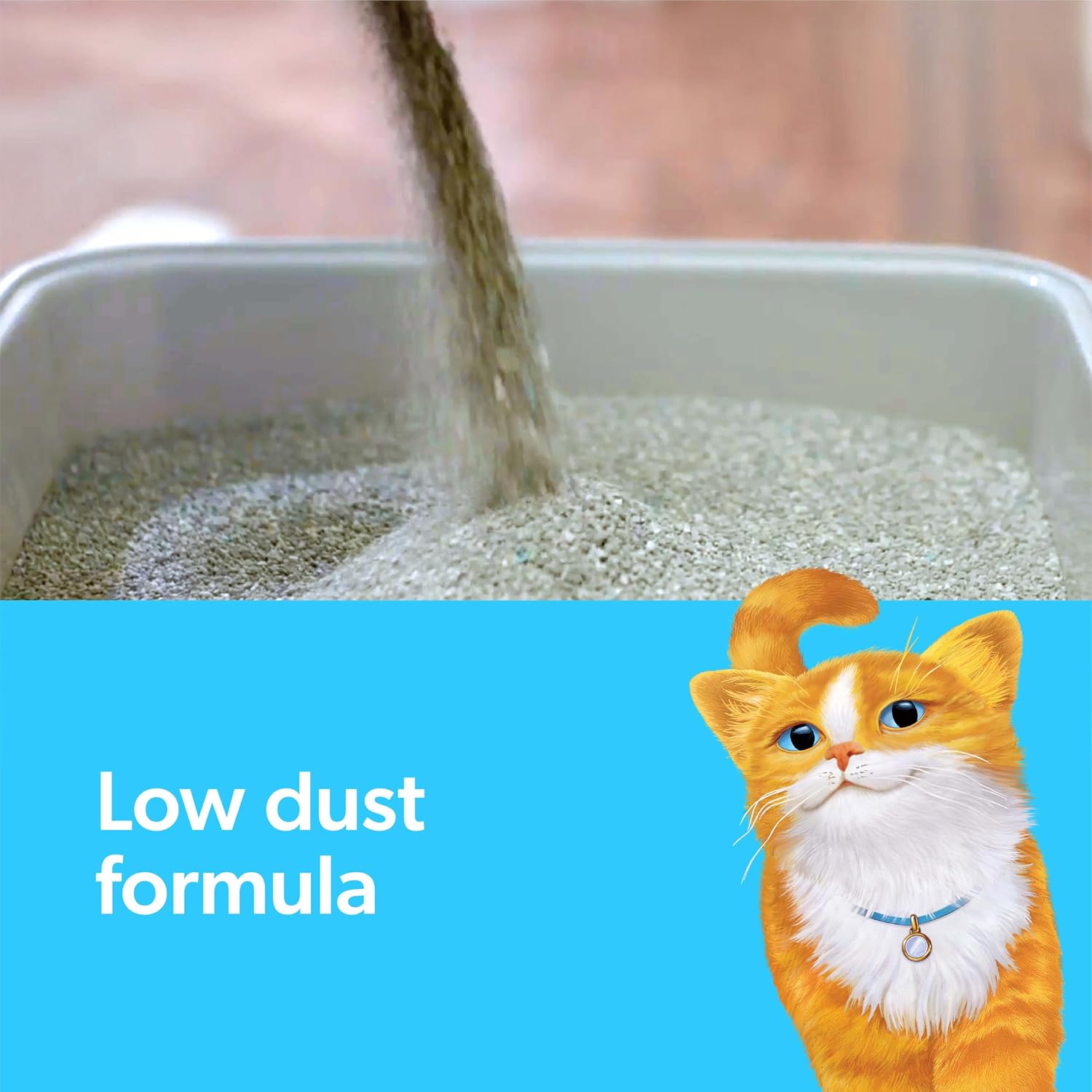 Fresh Step Advanced Odor Shield Clumping Cat Litter with Gain, 18.5 lb, 2Pk | Odor Shield with Ammonia Block Technology, Low Dust, Multi Cat, Compatible with Most Automatic Litter Boxes
