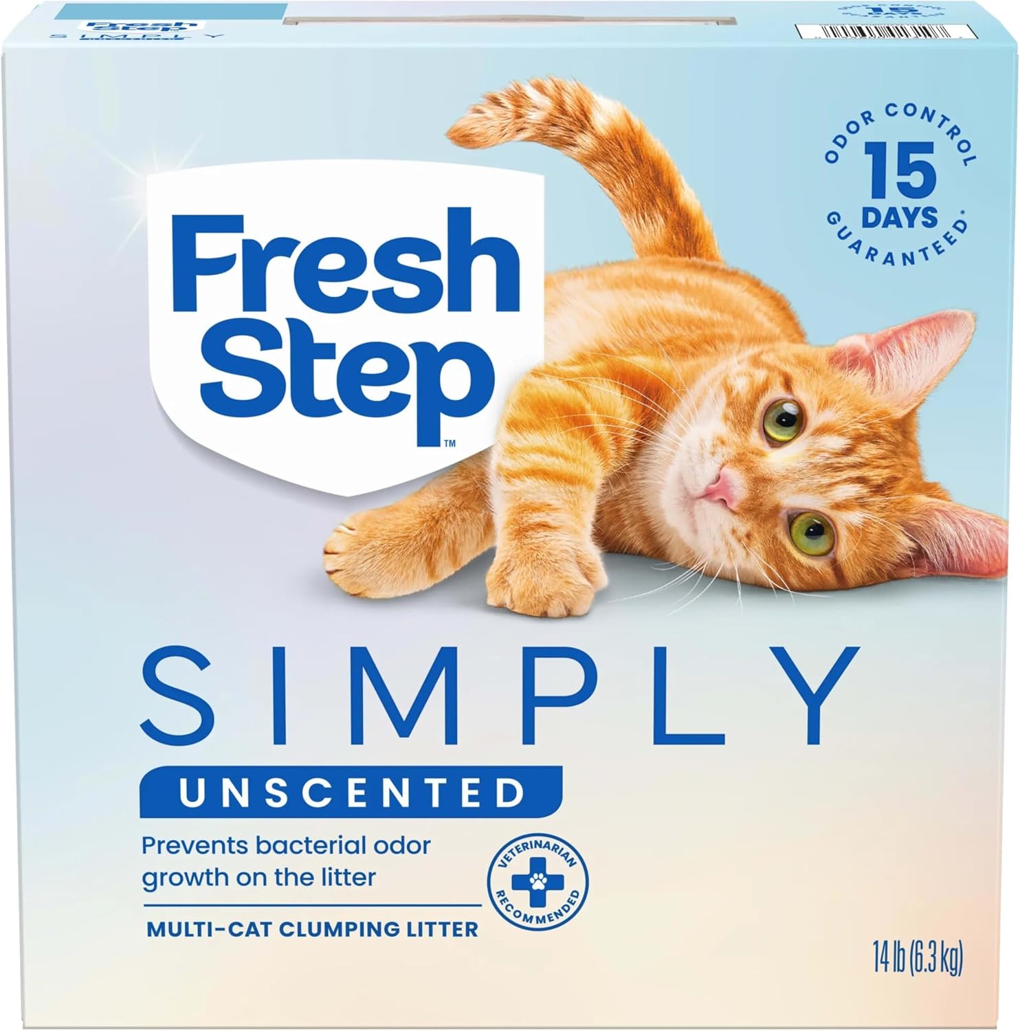 Fresh Step Advanced Odor Shield Clumping Cat Litter with Gain, 18.5 lb, 2Pk | Odor Shield with Ammonia Block Technology, Low Dust, Multi Cat, Compatible with Most Automatic Litter Boxes