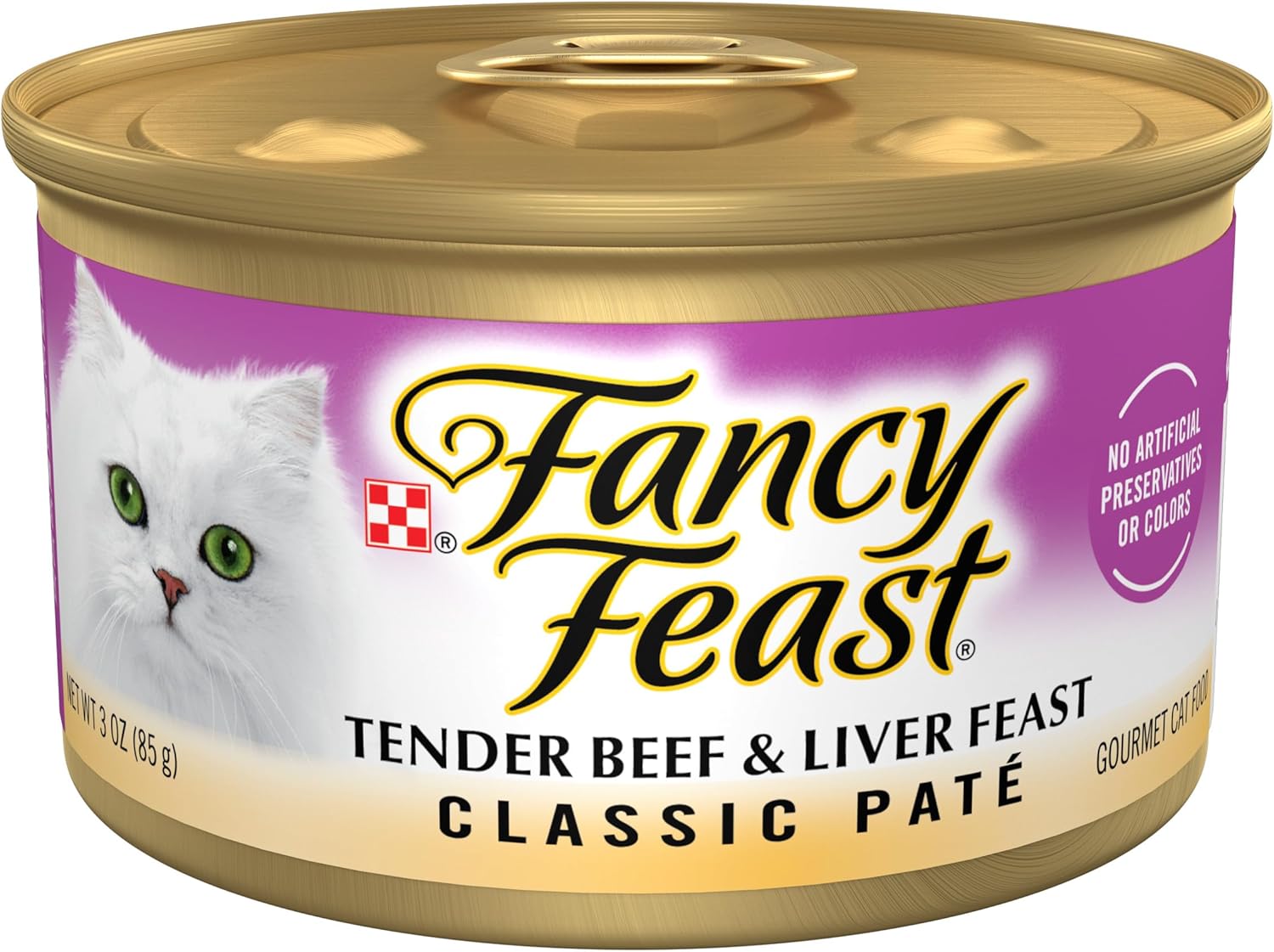 Purina Fancy Feast Gravy Lovers, Poultry & Beef Wet Cat Food, 3oz, 24-Pack | Variety Pack, grilled gourmet texture made with no artificial colors or preservatives, 100 percent complete and balanced