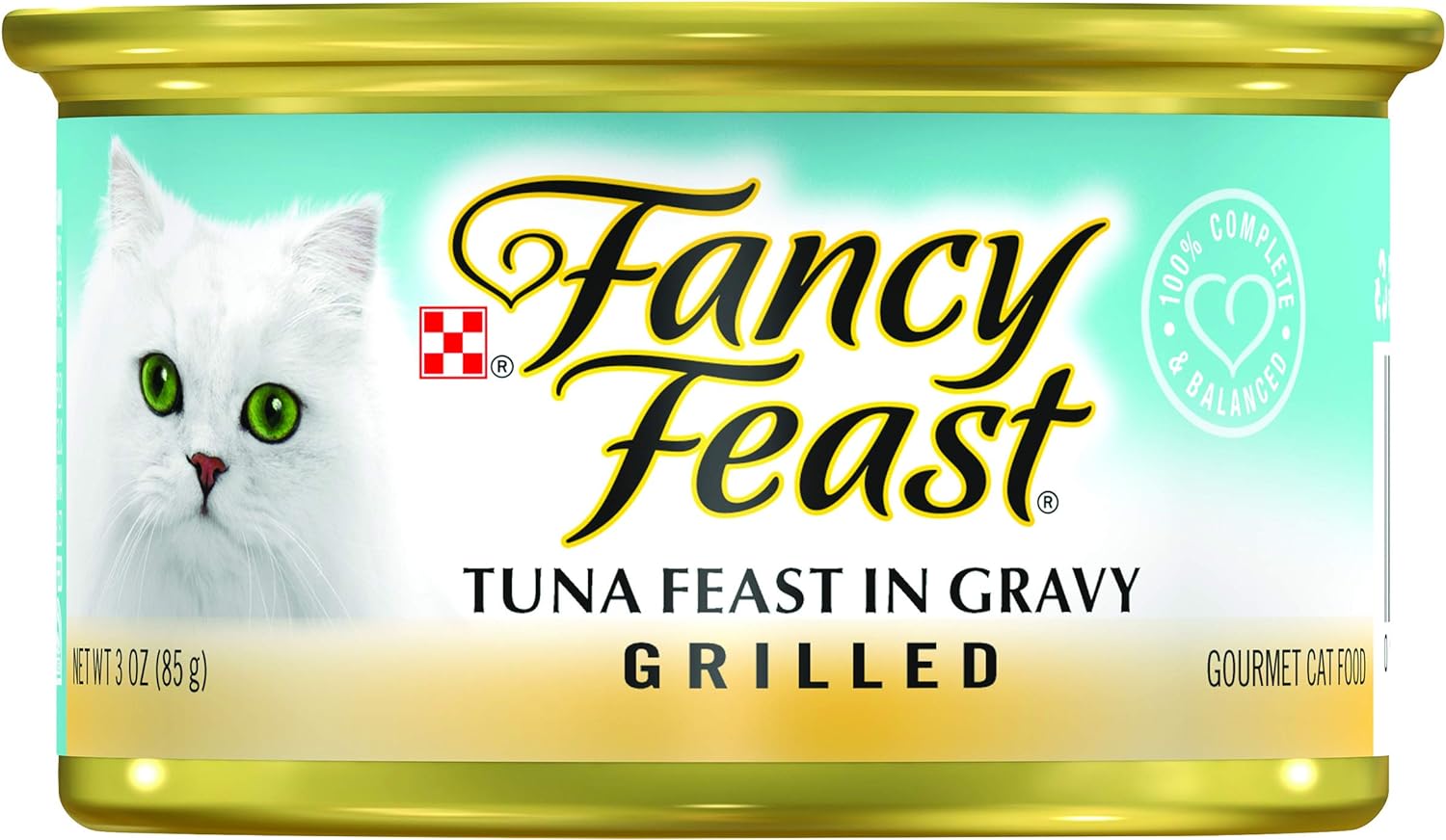 Purina Fancy Feast Gravy Lovers, Poultry & Beef Wet Cat Food, 3oz, 24-Pack | Variety Pack, grilled gourmet texture made with no artificial colors or preservatives, 100 percent complete and balanced