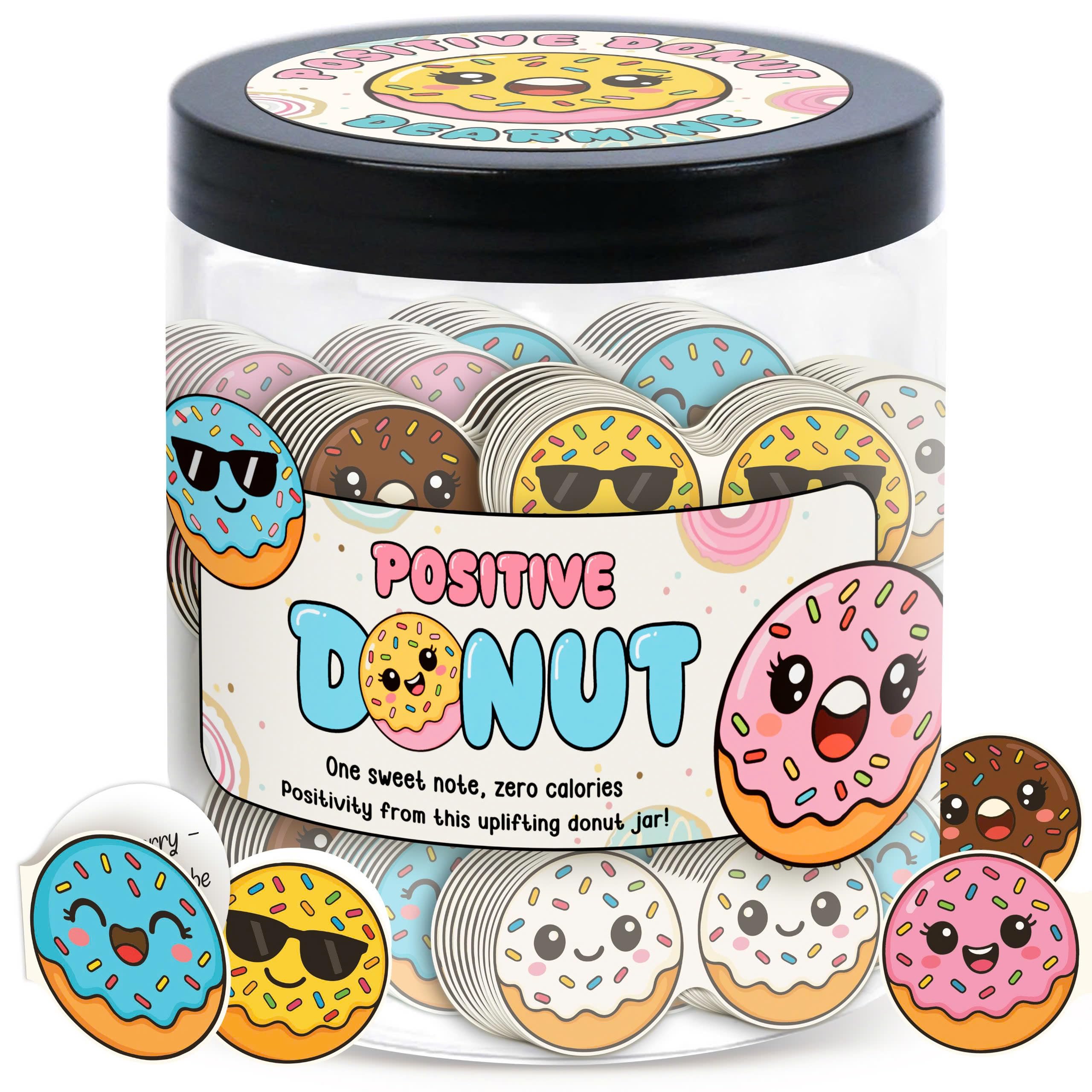 DEARMINE 60 Positive Pickle Cards Jar, Birthday Gifts for Women, Teens, Adults, Back to School Gift, White Elephant Gifts, Stocking Stuffers, Teen Girl Gifts Trendy Stuff