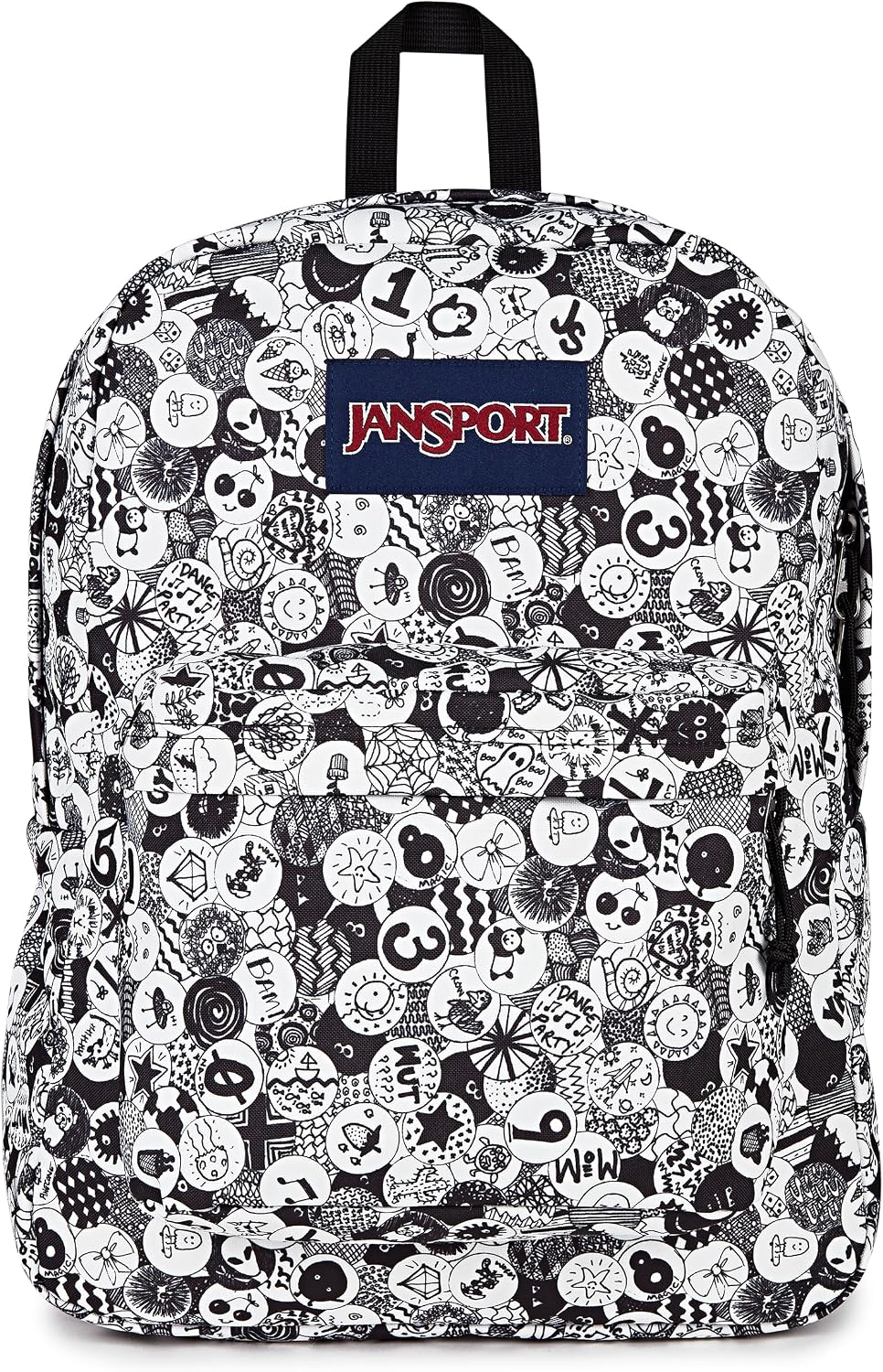 JanSport SuperBreak One Backpack - Durable, Lightweight Bookbag with 1 Main Compartment, Front Utility Pocket with Built-in Organizer - Premium Backpack, Bad Bows
