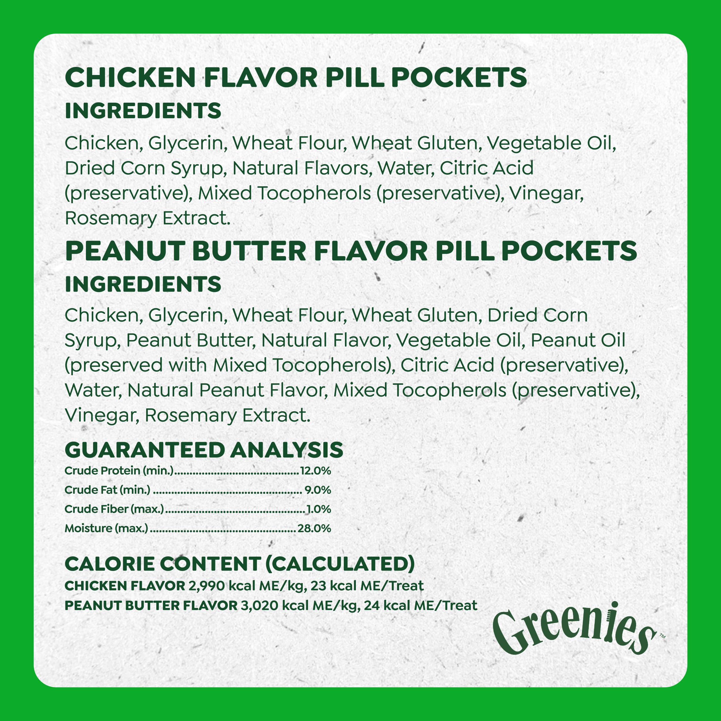 Greenies Pill Pockets Large Size Dog Treats, Peanut Butter, 15.8 oz | Vet-recommended, capsule size, low calorie, odor masking, stress- and mess-free medication experience