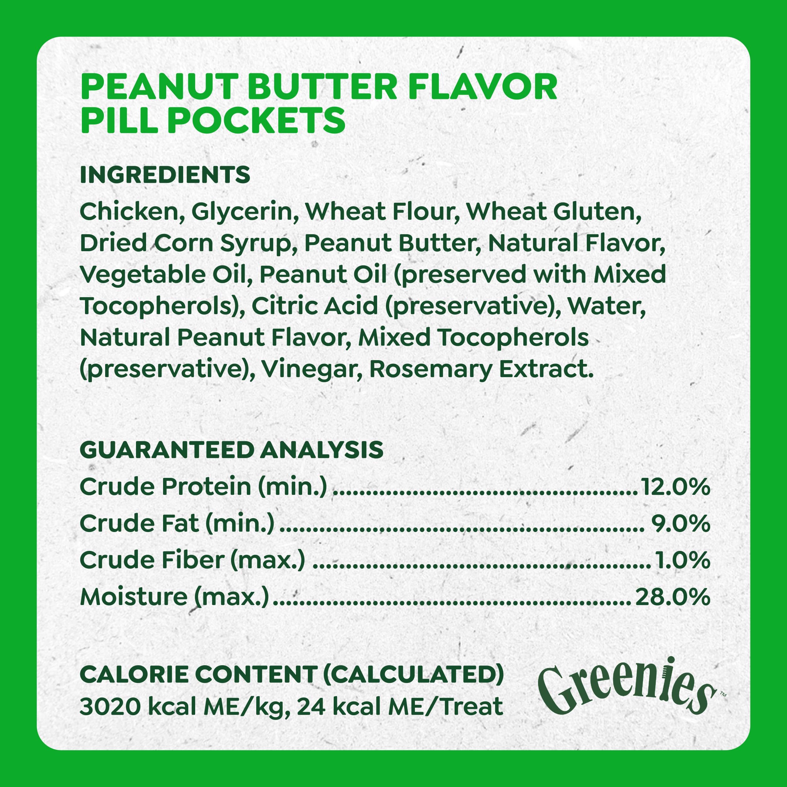 Greenies Pill Pockets Large Size Dog Treats, Peanut Butter, 15.8 oz | Vet-recommended, capsule size, low calorie, odor masking, stress- and mess-free medication experience