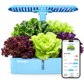 Smart Hydroponics Growing System, APP & WiFi Controlled, 12 Pods, Silent Auto Water Pump, Home Herb Garden Planting Kit