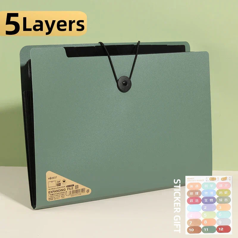 5 Layers A4 File Folder Storage Bag