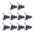 20 Pcs/set Misting Nozzles Kit 0.3mm Misting System Heads with 1/4" Water Misting Nozzle Tees Sprayer for Outdoor Cooling System