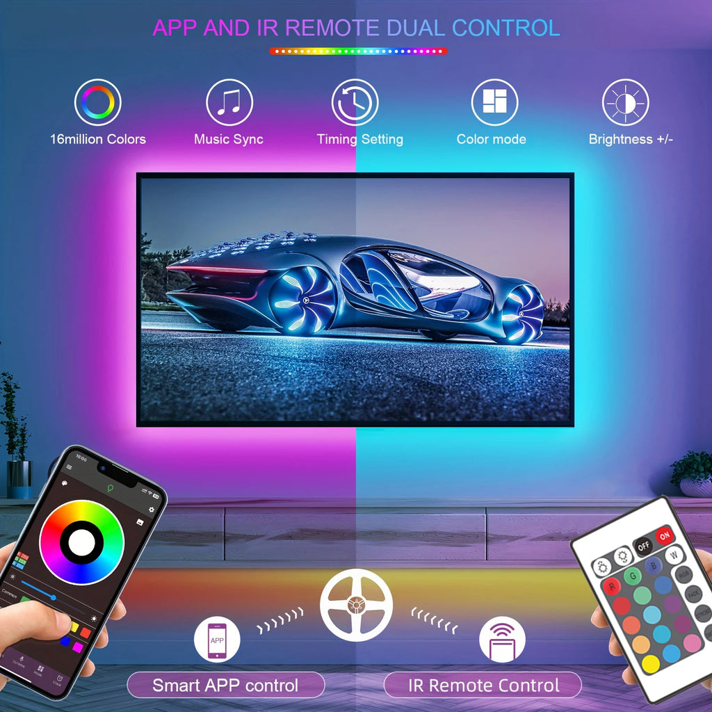USB 5V Led Lights APP and 24Keys Remote Control RGB Flexible Tape Diode Lights for TV Background Luces Led