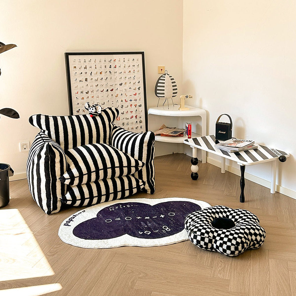 Playful Mind Striped Lazy Sofa Chair