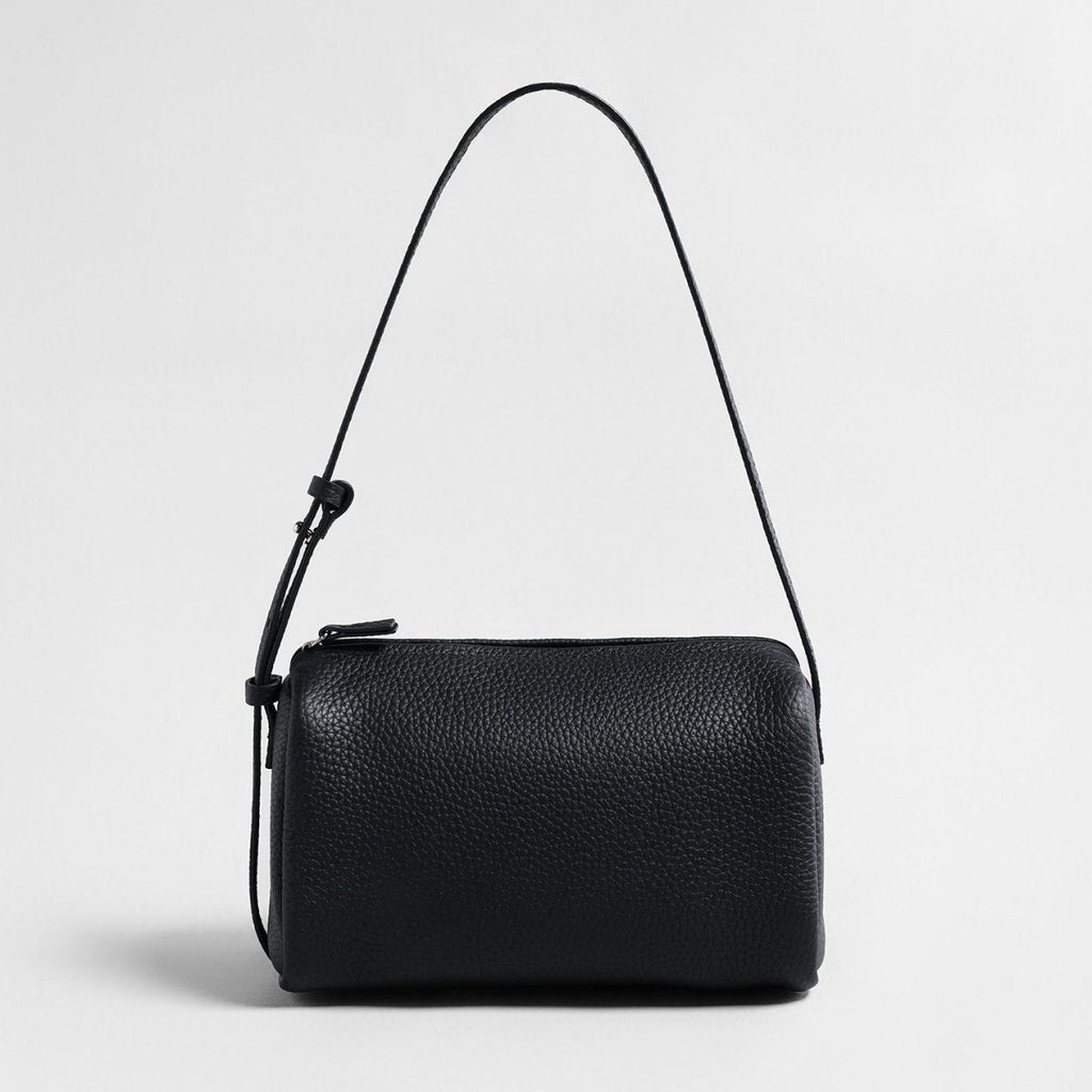 Premium Pebbled Calfskin Cylinder Bag – Trending Barrel Shoulder Crossbody